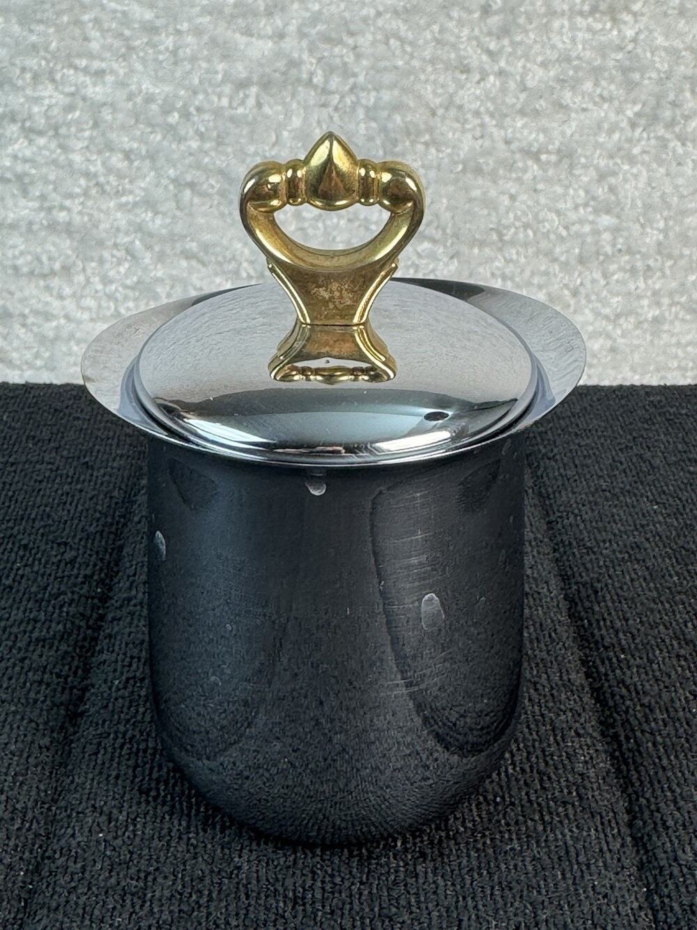 Vtg MCM Kromex Chrome Covered Sugar Dish